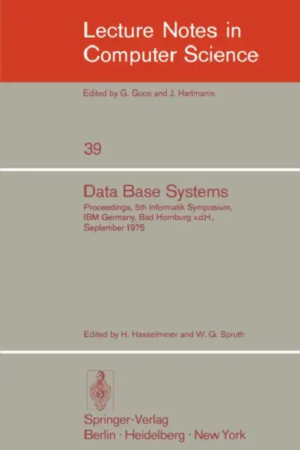 Data Base Systems (English, M. Hasselmeier | W. G. Spruth)