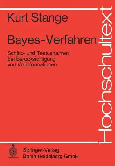 Bayes-Verfahren (English, K. Stange | T. Deutler | P. -T Wilrich)