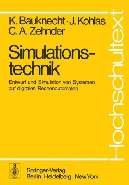 Simulationstechnik (English, K. Bauknecht | J. Kohlas | C. a. Zehnder)