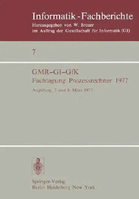 Fachtagung Prozessrechner 1977 (English, G. Schmidt)