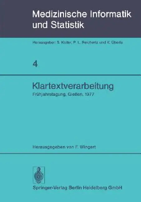 Klartextverarbeitung (English, F. Wingert)