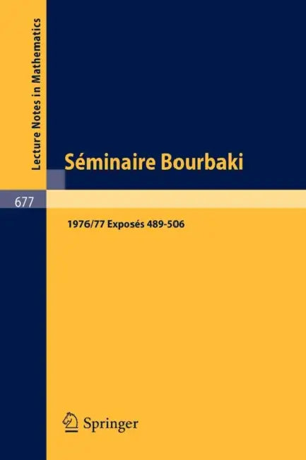 Séminaire Bourbaki (English, N. Bourbaki)