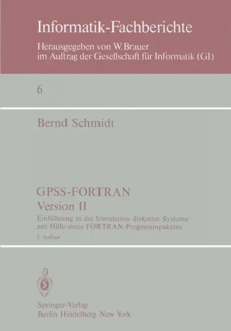 Gpss-Fortran, Version II (English, B. Schmidt)