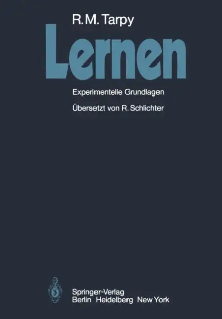 Lernen (English, Roger M. Tarpy | R. Schlichter)