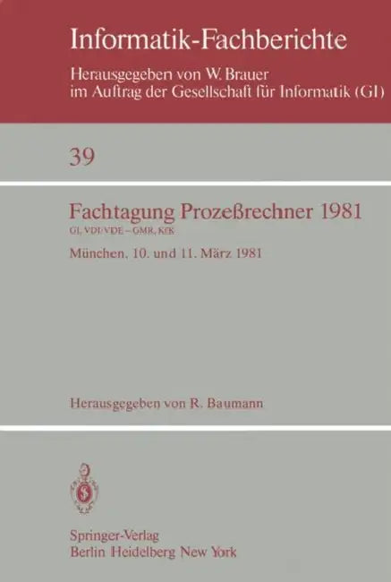 Fachtagung Prozeßrechner 1981 (English, R. Baumann)