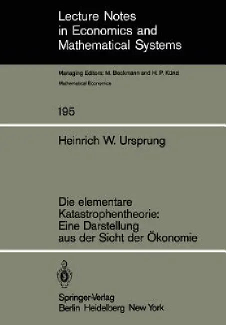 Die Elementare Katastrophentheorie (English, H. W. Ursprung)