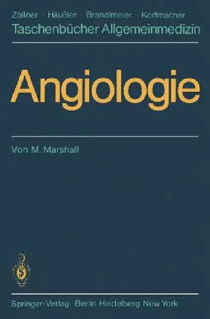 Angiologie (English, M. Marshall | G. Baumann)