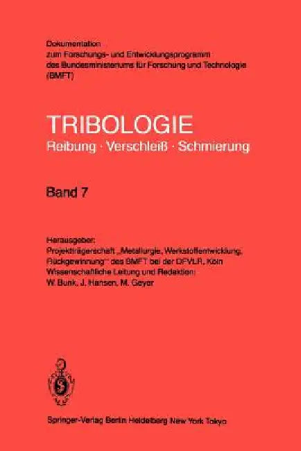 Oberflächenbehandlung - Bearbeitungsverfahren (English, W. Bunk | J. Hansen | M. Geyer)