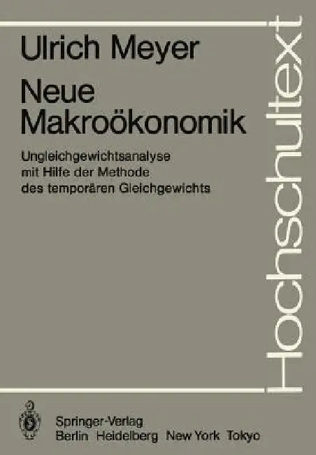 Neue Makroökonomik (English, U. Meyer)