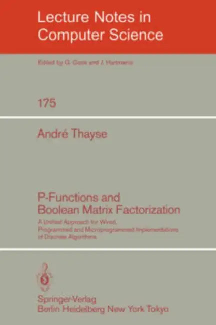 P-Functions and Boolean Matrix Factorization (English, A. Thayse)