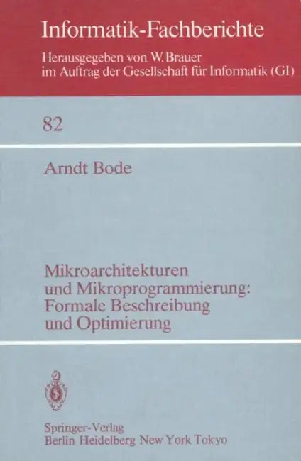 Mikroarchitekturen Und Mikroprogrammierung (English, A. Bode)