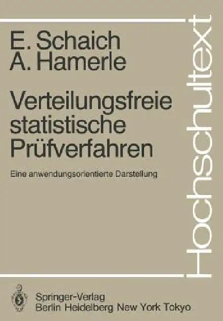 Verteilungsfreie Statistische Prüfverfahren (English, E. Schaich | A. Hamerle)