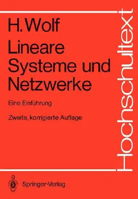 Lineare Systeme Und Netzwerke (English, Hellmuth Wolf)