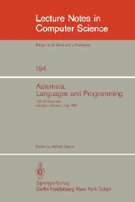 Automata, Languages and Programming (English, Wilfried Brauer)