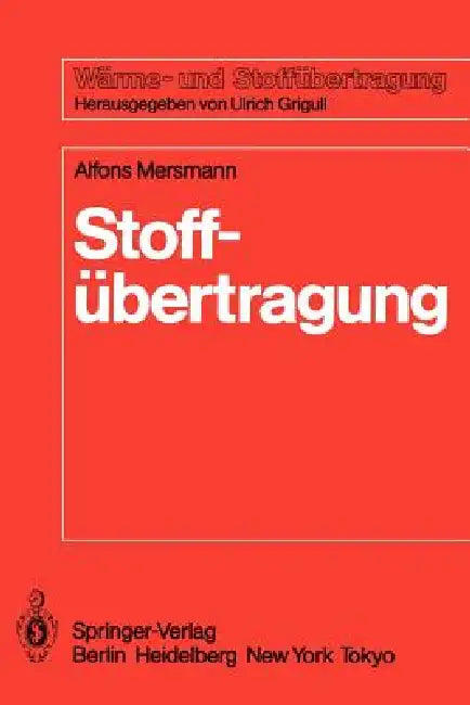 Stoffübertragung (English, Alfons Mersmann)