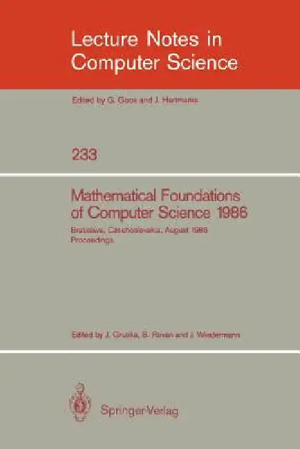 Mathematical Foundations of Computer Science 1986 (English, Jozef Gruska | Branislav Rovan | Juraj Wiedermann)