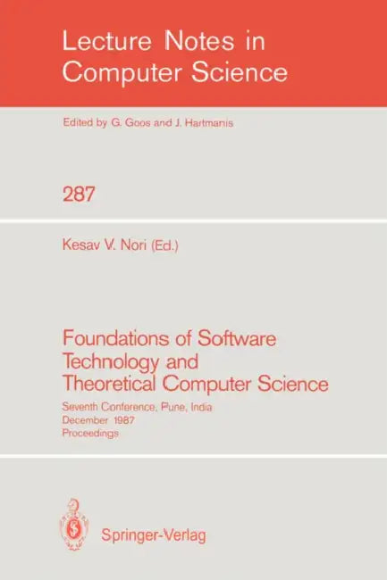 Foundations of Software Technology and Theoretical Computer Science (English, Kesav V. Nori)