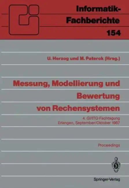 Messung, Modellierung Und Bewertung Von Rechensystemen (English, Ulrich Herzog | Martin Paterok)