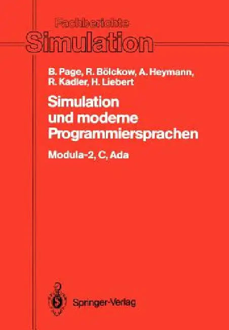 Simulation Und Moderne Programmiersprachen (English, Bernd Page | Rolf Bölckow | Andreas Heymann)