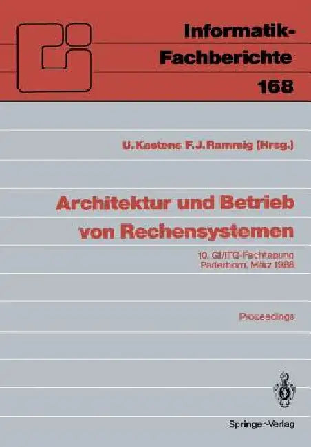 Architektur Und Betrieb Von Rechensystemen (English, Uwe Kastens | Franz Josef Rammig)