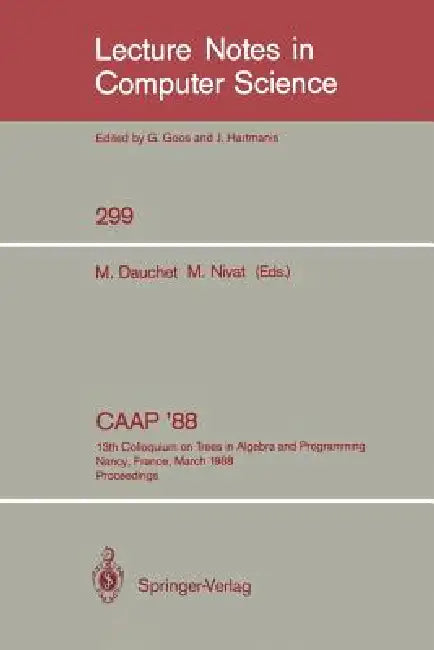 Caap '88 (English, Max Dauchet | Maurice Nivat)