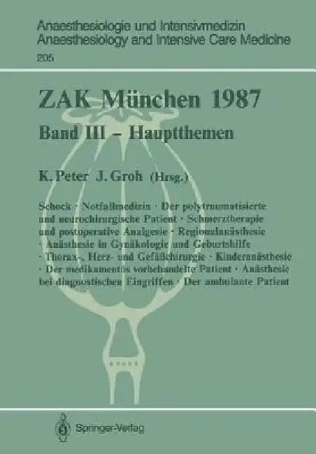 Zak München 1987 (English, K. Peter | J. Groh)