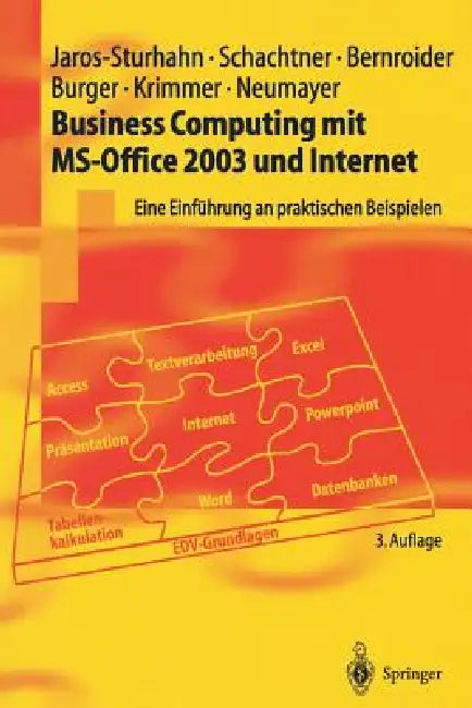 Business Computing Mit Ms-Office 2003 Und Internet (English, Anke Jaros-Sturhahn | Konrad Schachtner | Edward Bernroider)