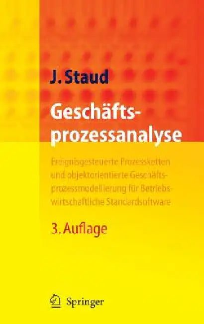 Geschäftsprozessanalyse (English, Josef L. Staud)