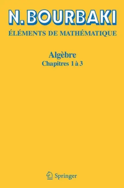 Algèbre (English, N. Bourbaki)
