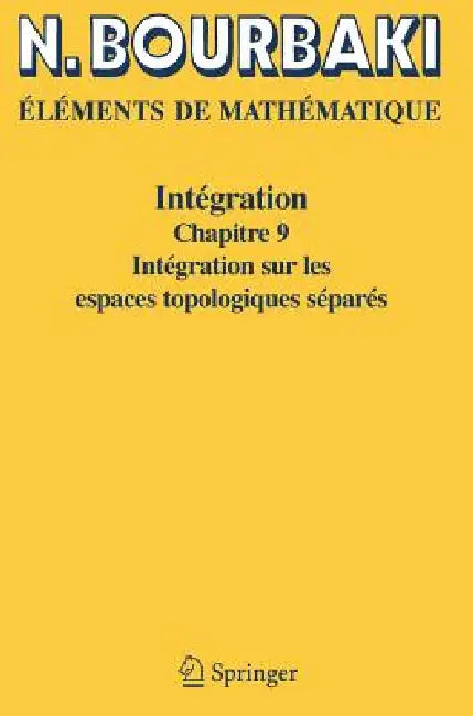 Intégration (English, N. Bourbaki)