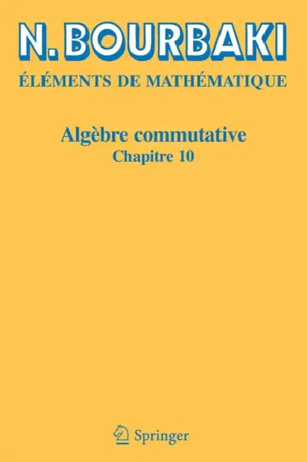 Algèbre Commutative (English, N. Bourbaki)