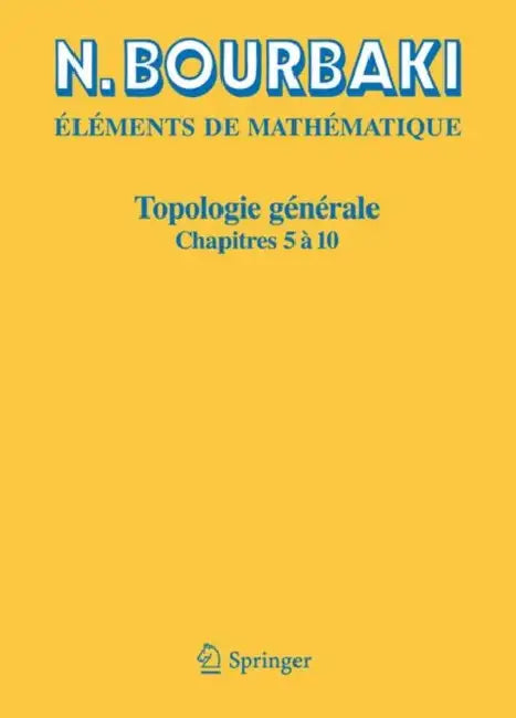 Topologie Générale (English, N. Bourbaki)