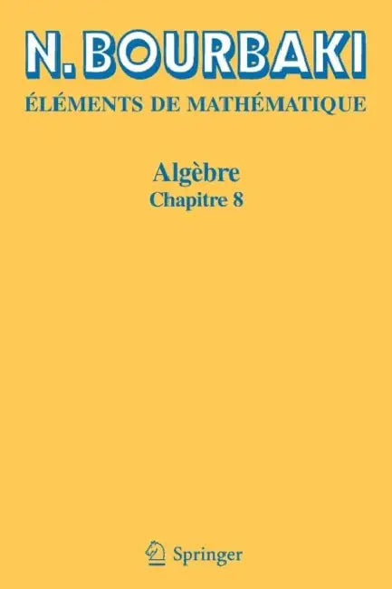 Algèbre (English, N. Bourbaki)