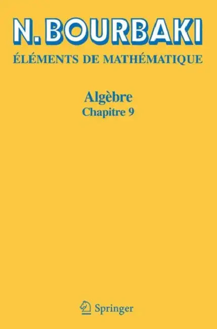 Algèbre (English, N. Bourbaki)