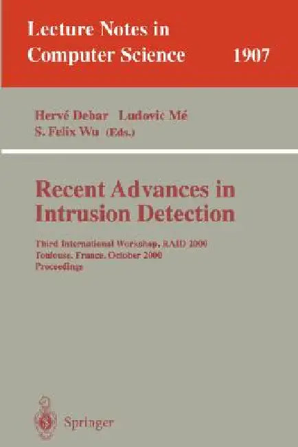Recent Advances in Intrusion Detection (English, Herve Debar | Ludovic Me | S. Felix Wu)