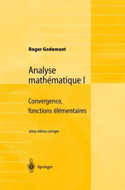 Analyse Mathématique I (English, Roger Godement)