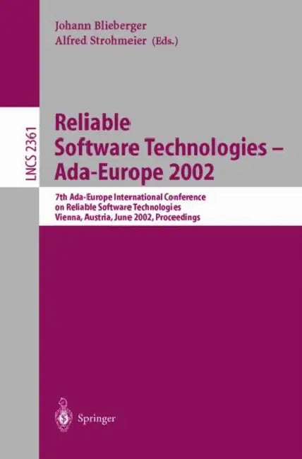 Reliable Software Technologies - Ada-Europe 2002 (English, Johann Blieberger | Alfred Strohmeier)