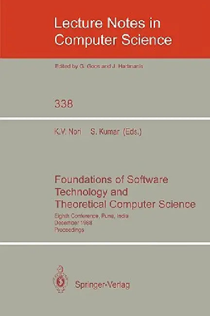 Foundations of Software Technology and Theoretical Computer Science (English, Kesav V. Nori | Sanjeev Kumar)