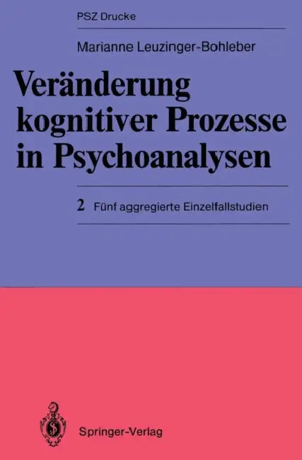 Veränderung Kognitiver Prozesse in Psychoanalysen (English, Marianne Leuzinger-Bohleber)