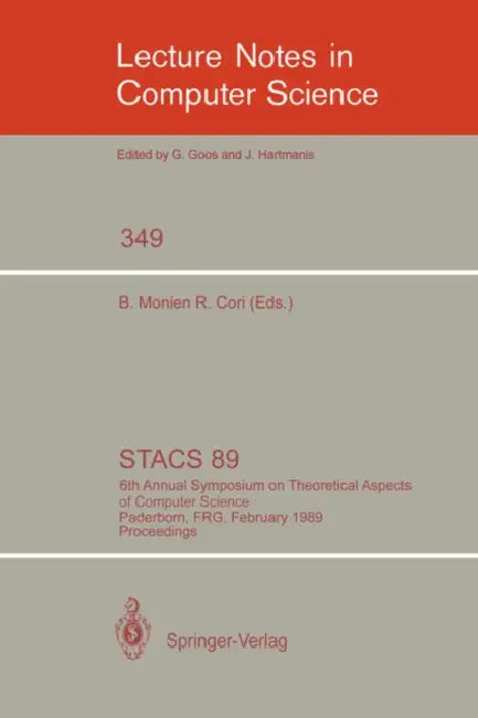 Stacs 89 (English, Burkhard Monien | Robert Cori)