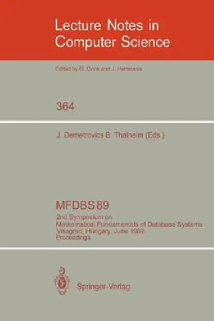 Mfdbs 89 (English, Janos Demetrovics | Bernhard Thalheim)