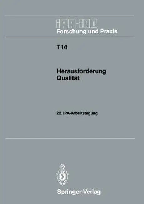 Herausforderung Qualität (English, Hans J. Warnecke)