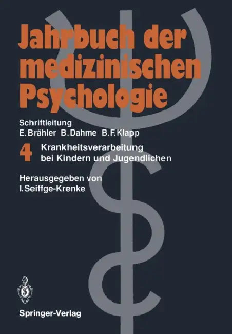 Krankheitsverarbeitung Bei Kindern Und Jugendlichen (English, Inge Seiffge-Krenke)