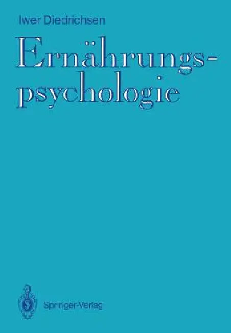 Ernährungspsychologie (English, Iwer Diedrichsen)