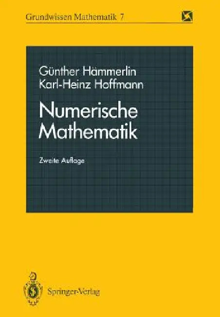 Numerische Mathematik (English, Günther Hämmerlin | Karl-Heinz Hoffmann)