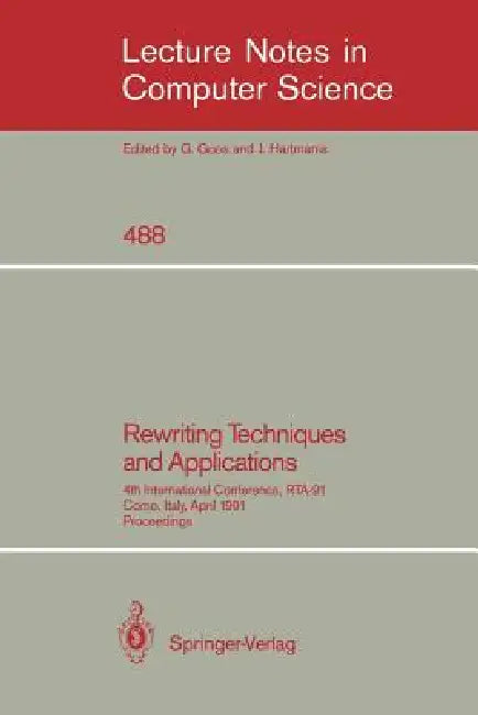 Rewriting Techniques and Applications (English, Ronald V. Book)