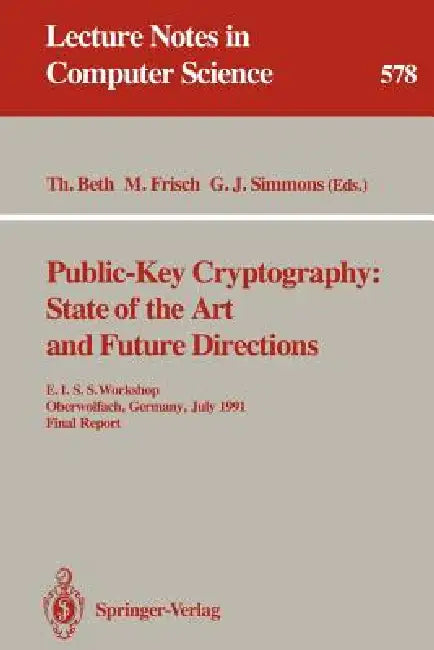 Public-Key Cryptography (English, Thomas Beth | Markus Frisch | Gustavus J. Simmons)