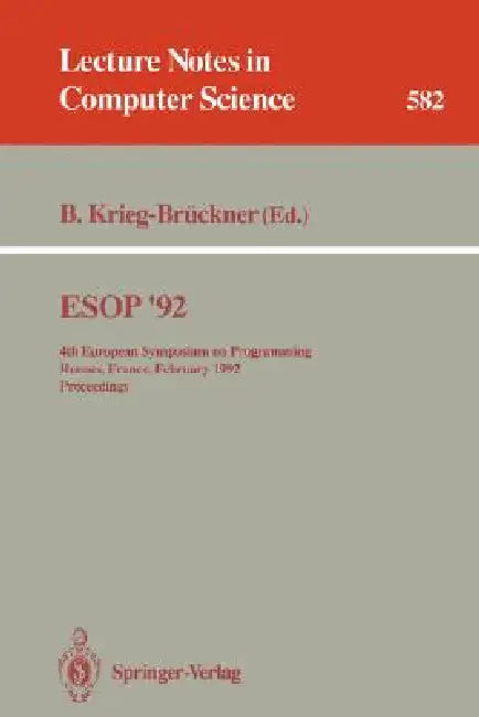 ESOP '92 (English, Bernd Krieg-Brückner)