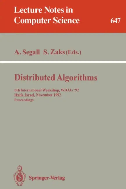 Distributed Algorithms (English, Adrian Segall | Shmuel Zaks)