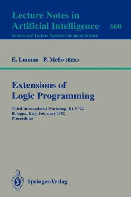 Extensions of Logic Programming (English, Evelina Lamma | Paola Mello)